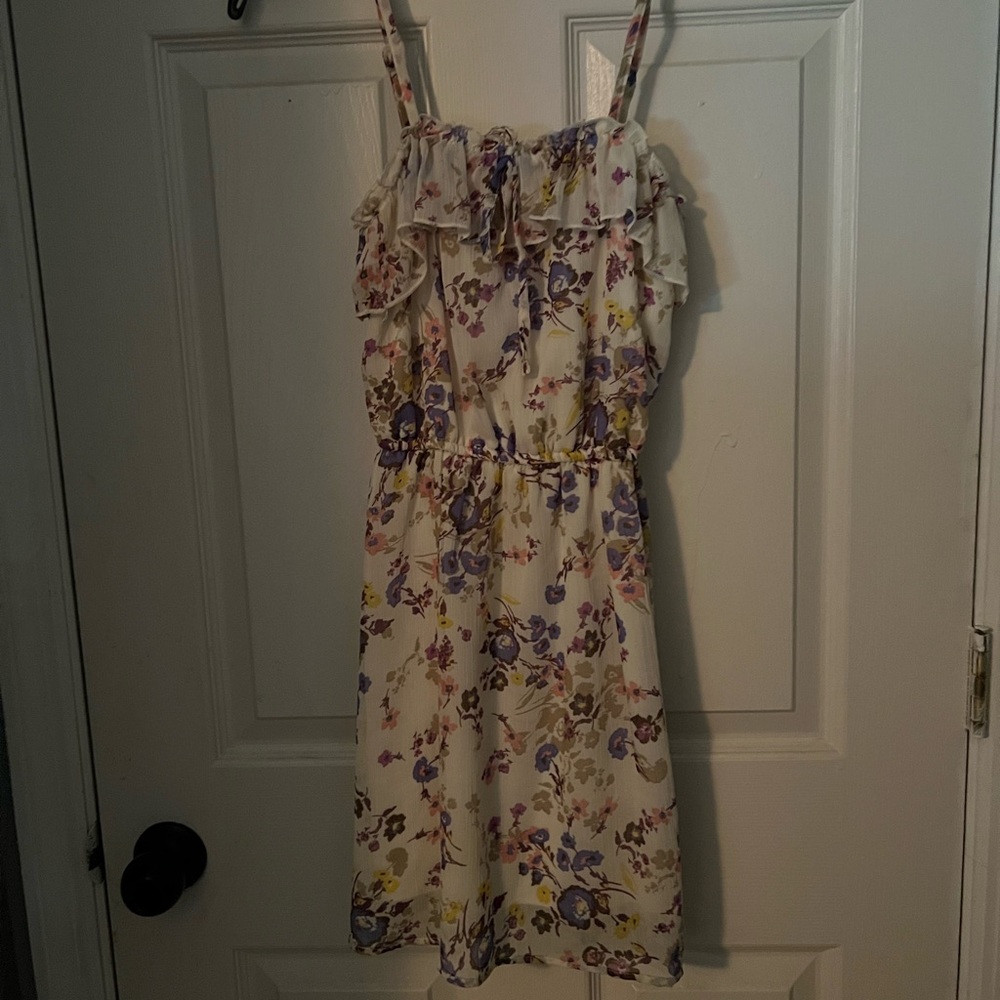 Mossimo white floral dress